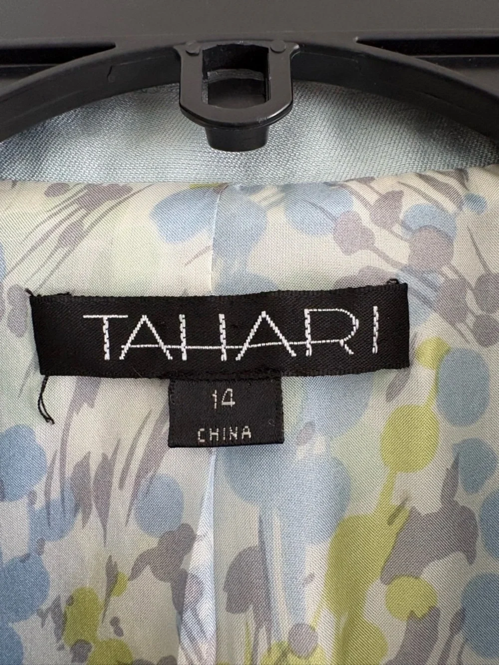 Tahari Light Blue Pleated Blazer & Skirt Two-Piece Suit - Picture 4 of 9